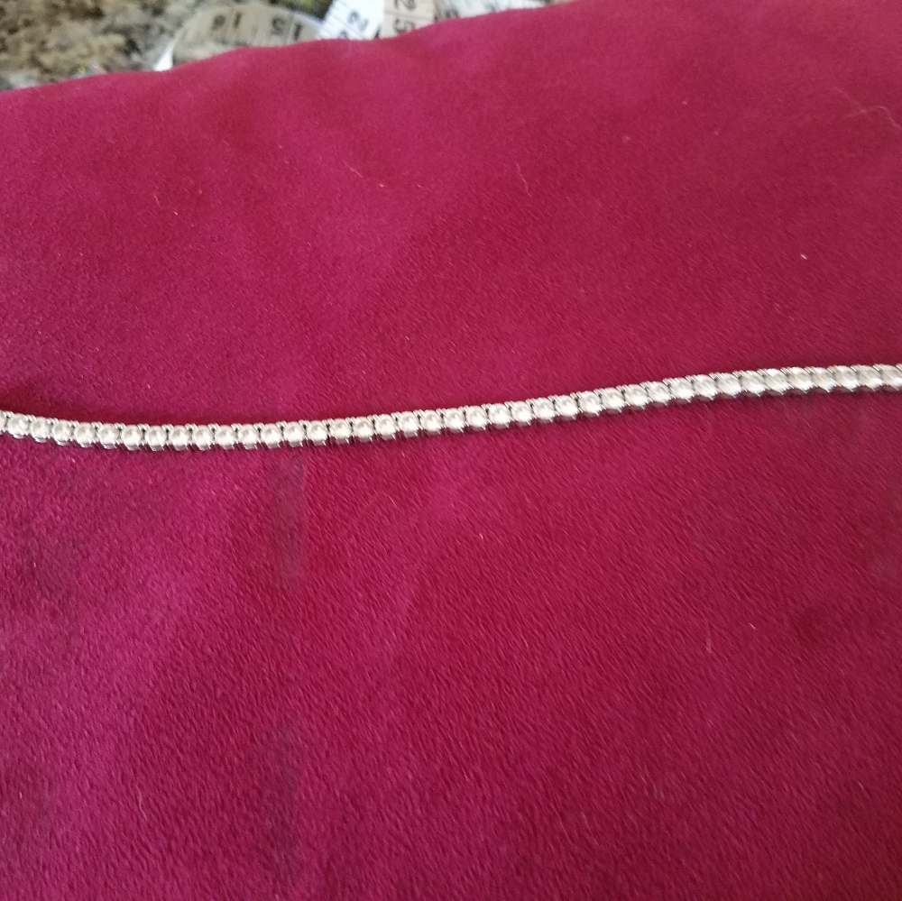 Sterling silver tennis bracelet